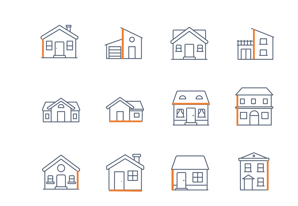 Huisjes sfeerafbeelding